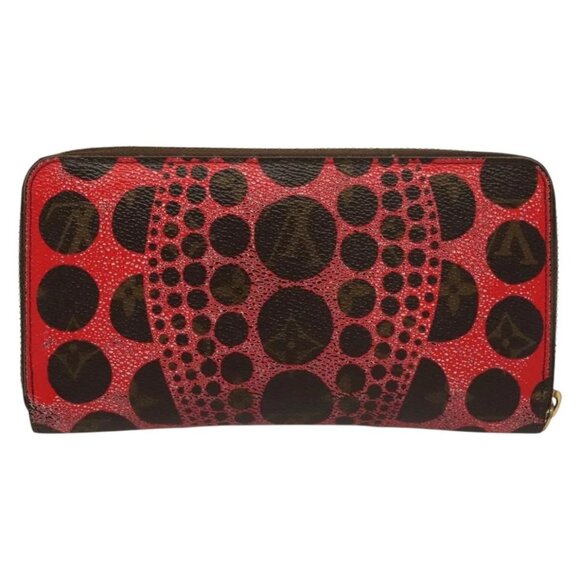 LOUIS VUITTON Monogram Yayoi Kusama Zippy Wallet Red M60450 LV Auth 132196 - Picture 2 of 16